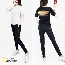 내셔널지오그래 스판 면 반팔 카고바지 세트 남여공용