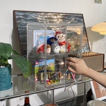 투명 아크릴 피규어 레고 케이스 분리형, 분리형(칸막이1개), 1개