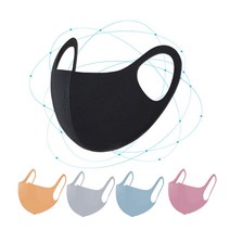 3D 패션 마스크 향균 스포츠 블랙 대형 세탁 가능 3D향균 운동할때 빨아쓰는 천마스크, 엠보화이트L