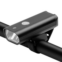 USB 충전식 400루멘 자전거 전조등, 1개, 블랙