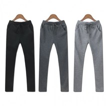 여자 트랙 빅사이즈 베이직 무지 세미 트레이닝 바지 츄리닝 체육복 운동복 요가복