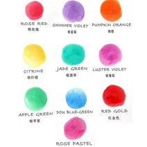 옥도장 벽조목도장 청금석도장 Panalisa-10 색 80ml 다채로운 시니 스프레이 잉크 진주 스탬프 오일 종이, 07 Apple Green