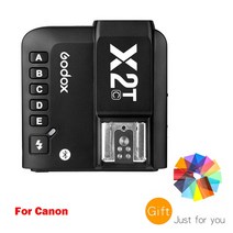 카메라동조기 무선 카메라 동조기 Godox X2 X2T-C X2T-N X2T-S X2T-F X2T-O X2T-P TTL 1/8000s HSS 플래시 트리거 Canon Nikon S, CHINA_X2T-C for Canon
