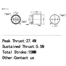 점화 플러그 렌치 예열 모닝 코일 k3 호환 초소형 보이스 코일 모터 리니어 빅 스트로크 최대 4-45mm 2N ~, 06 ThrustN-Stroke10mm