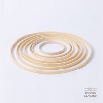드림캐쳐 우드링 10cm에서 30cm까지 대나무링 마크라메 재료, 10cm