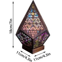 스테인드글라스스탠드 스테인글라스 조명 홈장식 플로어 램프 플라스틱 보헤미안 조명 스타일 선물 가든, 01 Brown