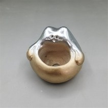 다육이화분 귀여운 마우가니 화분 핸드메이드 컬러풀 시멘트 냄비 미니 다육 분재 정원 홈 오피스 장식, [01] YELLOW