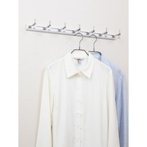 웰렉스 벽옷걸이 (가로 30CM ~ 100CM +옷걸이), BJ405(레일40CM+옷걸이5개), 5개