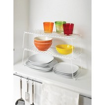 metaltex 브릿지 적재형 정리 수납 선반 3color / 메탈텍스, 크림