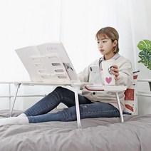 침대 독서대 서랍식 수납 인체공학 테이블 베드트레이, 상세페이지 참조