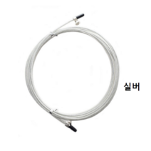 제이위즈 줄넘기 와이어 줄넘기줄 교체용, 실버