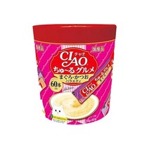 이나바 챠오 츄르 고양이 간식 60p, 참치&가다랑어 버라이어티 60P (SC-222), 1개
