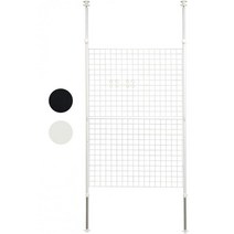 YAMAZEN [Yamazen] 구조화 된 파티션 너비 90cm 메쉬 높이 조정 (166.5-295.5cm) 조정자 벽 렌탈 저장 어셈블리 화이트 SP-90 (W), 1개, 상품명참조