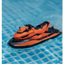 레저보트 낚시보트 소형배원격 제어 보트 스피드 고속 요트 모델 여름에 물 수영 용 2.4G 전기 모터, 02 Orange