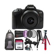 캐논 Canon EOS R50 미러리스 카메라 18-45mm 렌즈 여행자 선호 번들