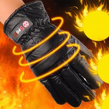 큐에스스포츠 LQS 방수방풍 스키장갑, 블랙