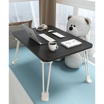 접이식 테이블 밥상 교자상, (브러쉬 블랙) 70x40x36