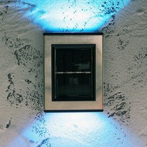 LED 무선외벽등 컬러 S 2P 건물 베란다 정원 마당 입구비상등 오토직부등 붙이는태양광조명 건물외벽간접등 복도벽부등 아파트계단조명등 무선외부등