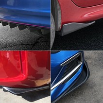 [카르쉐] 전차종 바디킷 프론트립 사이드 컵윙 리어 디퓨져 에어댐 바디킷 블랙카본 튜닝용품, 05--프론트컵윙, D타입