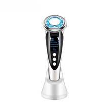 얼굴 리프팅 뷰티 기계 피부 재생 무선 주파수 메조테라피 LED 마사지 진동 주름 제거 장치, 02 WHITE