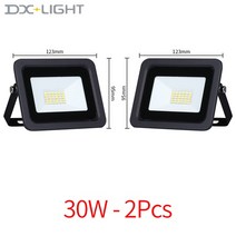확산판 IP68 방수 옥외 조명 LED 300W 200W 100W 투광 10W 20W 30W 50W 고휘도, 5.30W-2PCS - 220V (175V-265V)