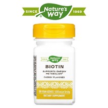 네이처스웨이 비오틴 1000mcg biotin 메타볼리즘 체리맛 비건 사탕 100로렌지