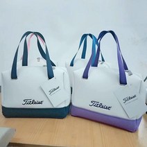 여성 골프 미니 보스턴 백 휴대용 파우치 숄더백, 네이비