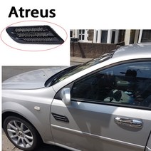 2개 휀더 카본 공기 환기 그릴 스티커 BMW E46 아우디 A4 B6 A3 A6 C5 르노 먼지 떨이 GRANTA, ONE PAIR