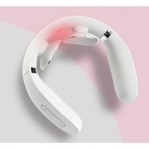 목마사지기 안마기 스트레칭마사지기 뒷목뻐근 저주파 뒷목 휴대용 지압기, 파스텔핑크