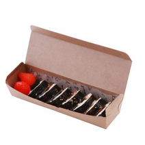 원터치 크라프트 김밥한줄 종이도시락 20.5 × 5 × 3.7 cm, 10개입, 6개