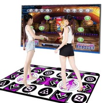 가정용 펌프 게임 추억에 오락실 DDR 댄스 머신 다이어트 실내 게임 펌프 기계, 11MM, 무선 더블 쿨 블루