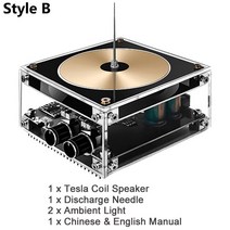 플라즈마 스피커 음악 코일 고주파 아크 발생기 뮤지컬 번개, 01