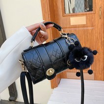 숄더백 가죽공예키트 가죽공예 DIY 가방만들기 수제 핸드메이드 퀼트 재료 패키지 세트, 블랙, 1개