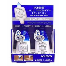 키스 Kiss All Mighty Bond 2 in 1 듀얼 팁 리케이터 실리콘 포함 레이스 프론트 가발용 1개