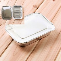 10P 은박도시락 알뜰형B 10 SET 20X15CM 단체도시락 포장용기도매