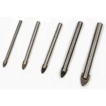 욕실 주방 타공 임팩드릴 비트날 만능 타일 기리 화살촉 벽둟기 유리구멍 대리석 벽뚫기 벽, 3mm NO.75690