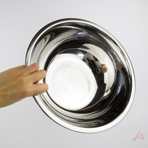 스텐 믹싱볼 28CM 대형스텐다라이 제빵믹싱볼