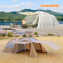 스노우라인 미라클 스크린 텐트 /리빙쉘 방염텐트, 미라클 스크린 텐트 (코튼크림)+아틀란틱 워터저그