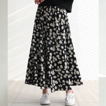 유행의미아 데이지 허리 밴드 플레어 스커트(o53238)