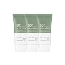 과일나라 알로에 선크림 50ml 3개 /SPF50+PA++++ 미백+주름개선+자외선차단 쿨링진정, 알로에 선크림 50ml 3개 /SPF50+