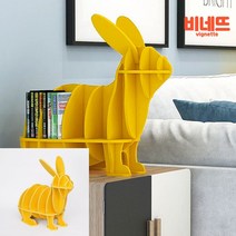 DIY 토끼 선반 책장 53X48CM 옐로우 유아책꽂이 베란다책장 어린이책장