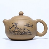 호화랑 찻잔다기세트 자사다관 이싱자사호 심플티팟 보이차주전자 주성이작가 지마단니 서시 420ml tt1449, A.산수서시호