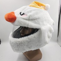 귀여운 캐릭터 오토바이헬멧 헬멧커버 인플루언서 동물 풀페이스 하이바 스쿠터 겨울, FREE, 옵션10(헬멧 미포함)