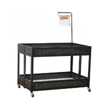 행사매대 마켓 마트 매장 이동식 가판대 매대 트롤리 진열대 바퀴형, C. 심플 블랙 홀 대형