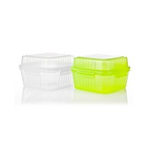 시스맥스 탑락 샐러드 컨테이너 도시락통 과일 보관용기, 스모그