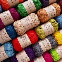 2.0mm 80g 주트얀 황마실 마끈 수세미실 (35컬러) 빈티지 포장끈 라벨끈 원예용끈 전통주장식끈, No.5