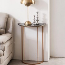 심플 디자인 현관콘솔 인테리어 철제콘솔 반달콘솔, 02.500_반원형_골드