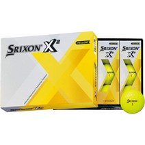 던롭 (DUNLOP) 골프 공 슬릭슨 X2 1 다스 (12 개들이), DUNLOP 노랑