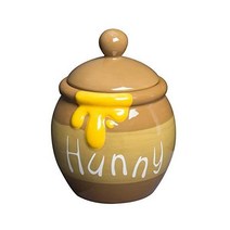Disney SAN2883 Winnie the Pooh Honey Pot Canister Storage Container Candy Container Height 5.3 i
