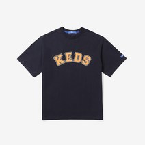 Keds 바시티 로고 반팔 티셔츠_KD2RSE2110X_DNA